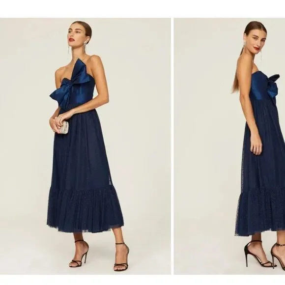 Hutch Bow Tie Midi Dress - Picture 1 of 10